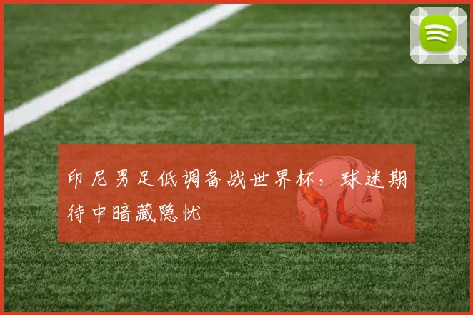 印尼男足低调备战世界杯，球迷期待中暗藏隐忧